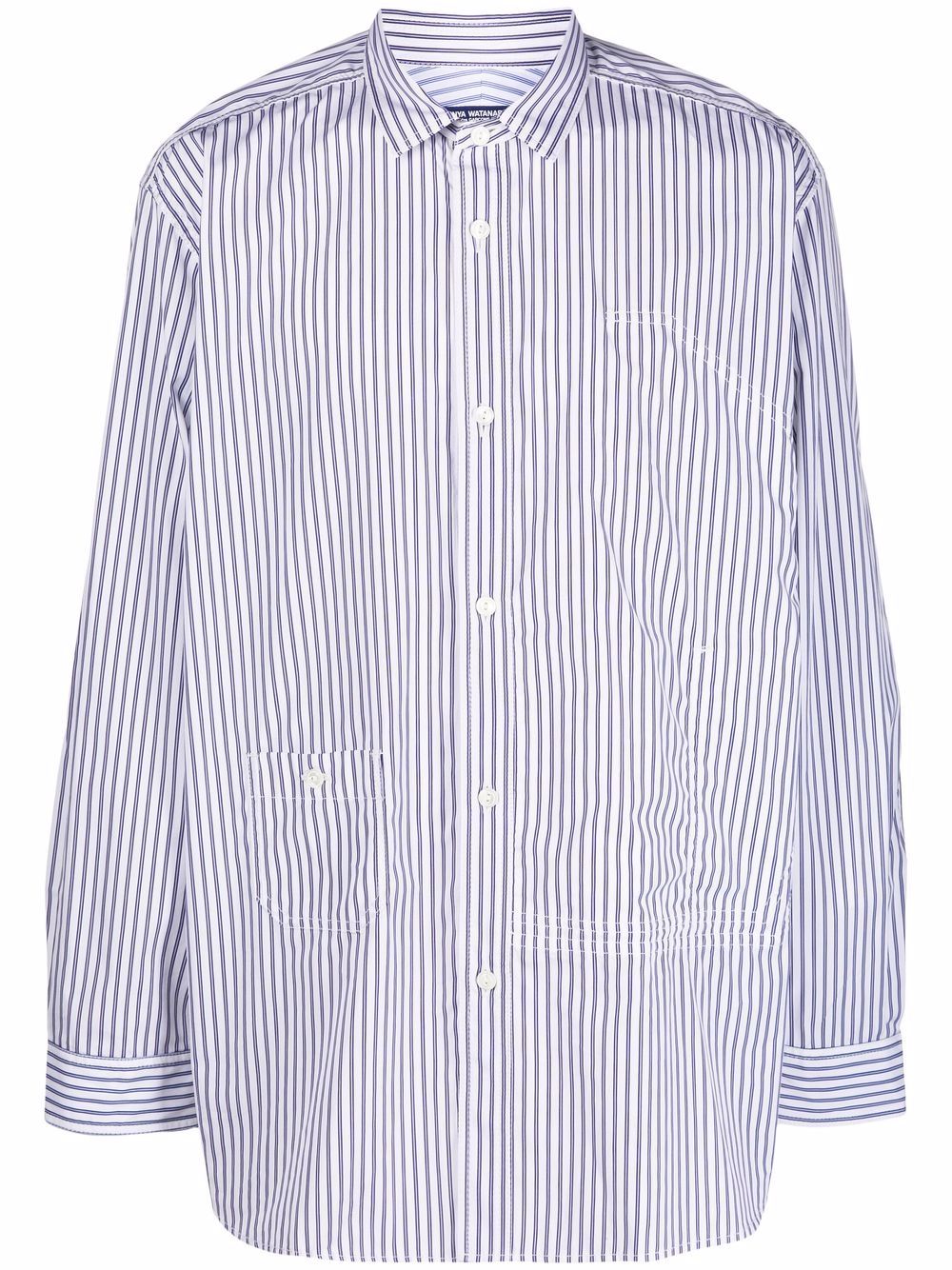 фото Junya watanabe stripe-print cotton shirt