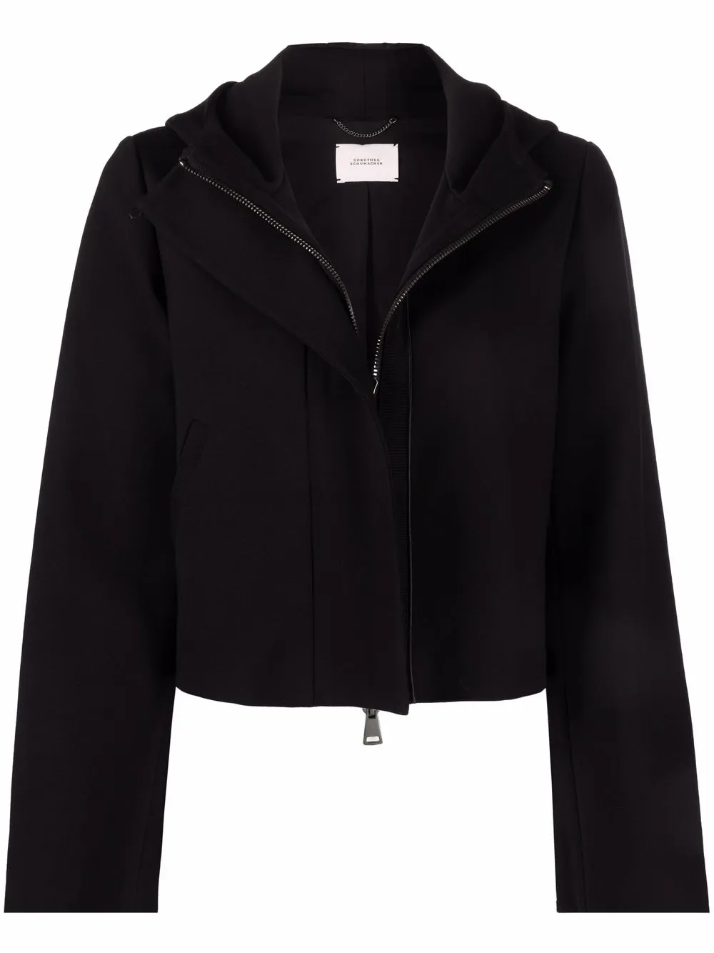 

Dorothee Schumacher chamarra corta con capucha - Negro