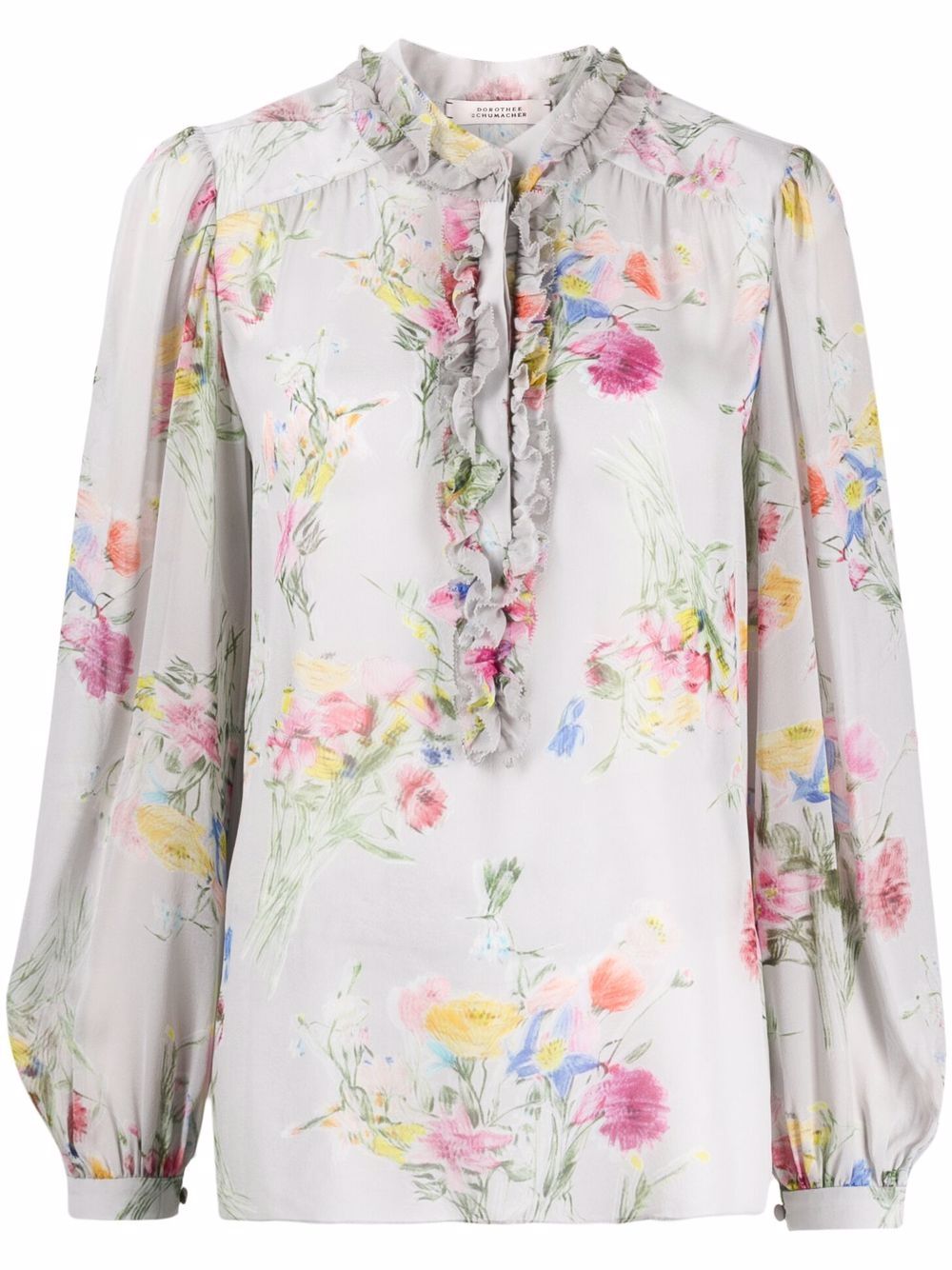 

Dorothee Schumacher blusa con estampado floral - Gris