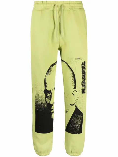 graphic track pants