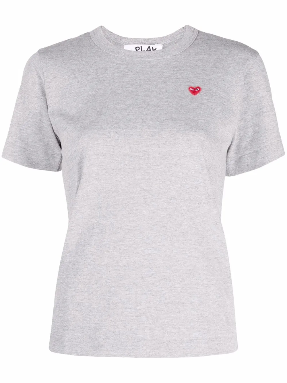 

Comme Des Garçons Play logo-patch short-sleeved T-shirt - Grey
