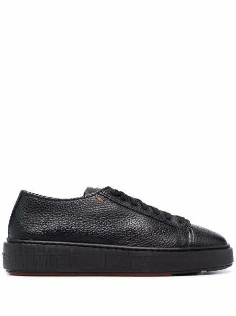 Santoni ローカット レザースニーカー 
