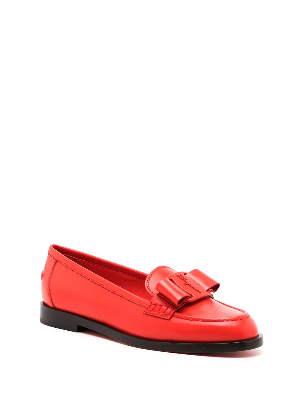 Ferragamo Vivaldo logo-plaque loafers Red