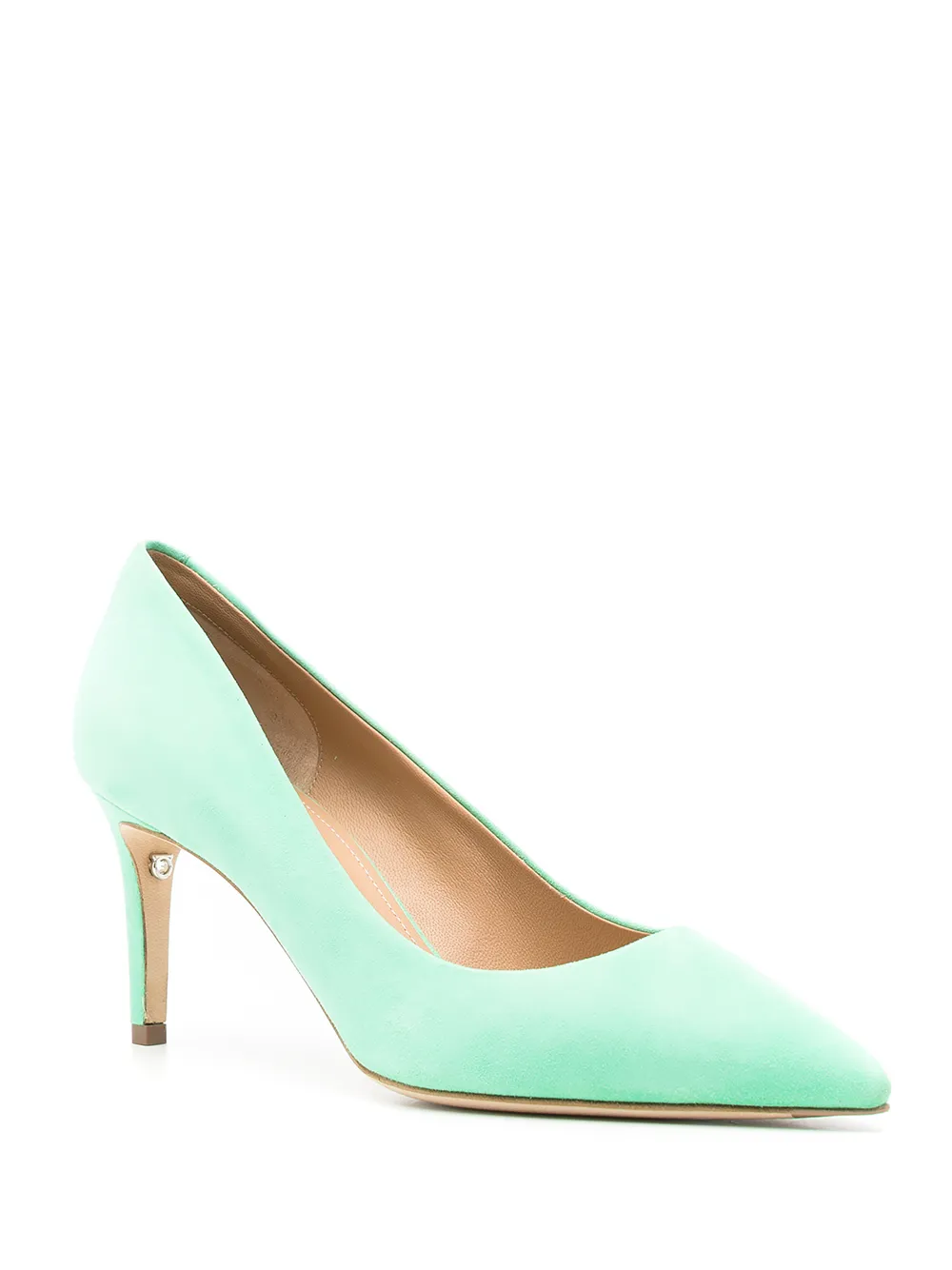Ferragamo Ilary 70 suede pumps Green