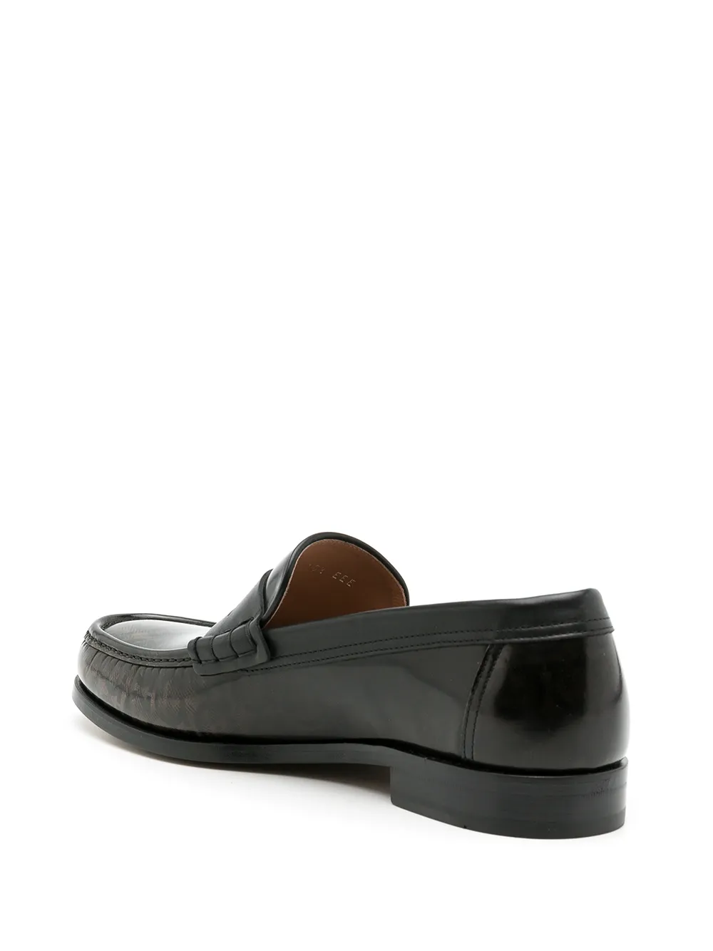 Ferragamo Port Gancini-print loafers Brown