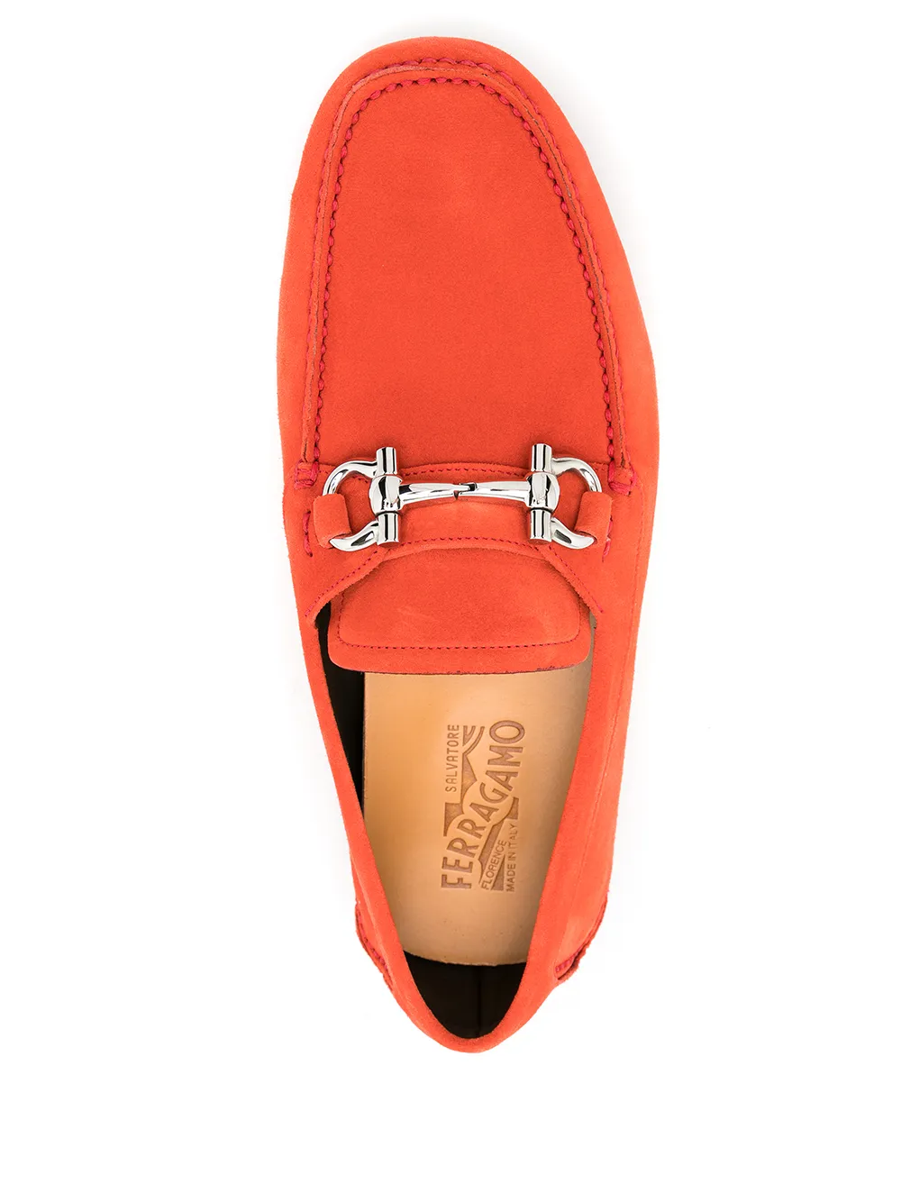 Ferragamo Parigi leren loafers Oranje