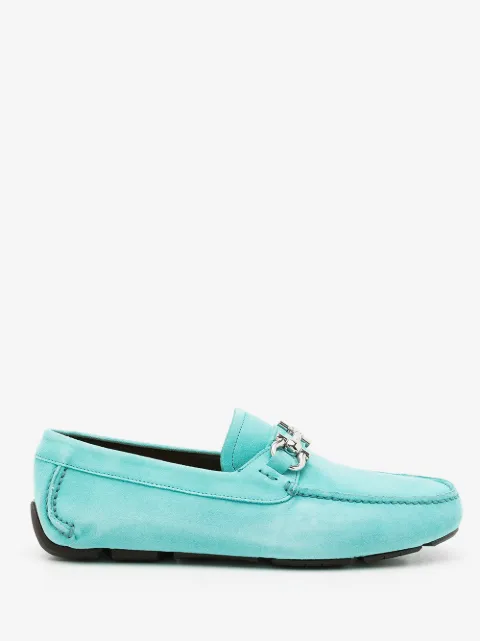 Ferragamo Gancini leather loafers