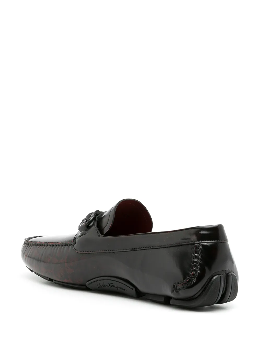 Ferragamo Leren penny loafers Bruin