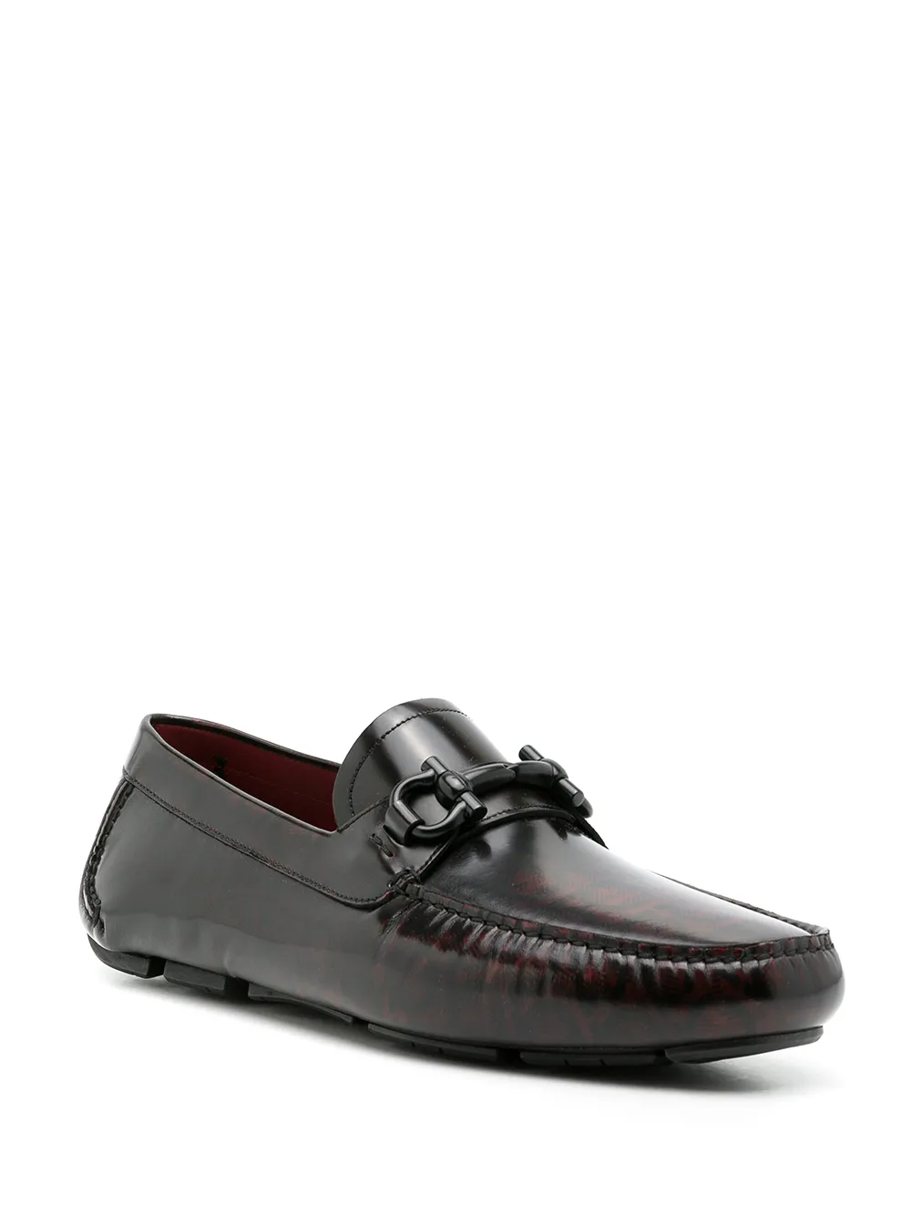 Ferragamo Leren penny loafers Bruin