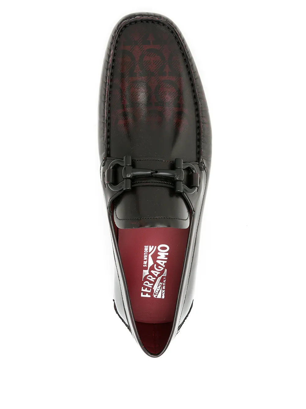 Ferragamo Leren penny loafers Bruin