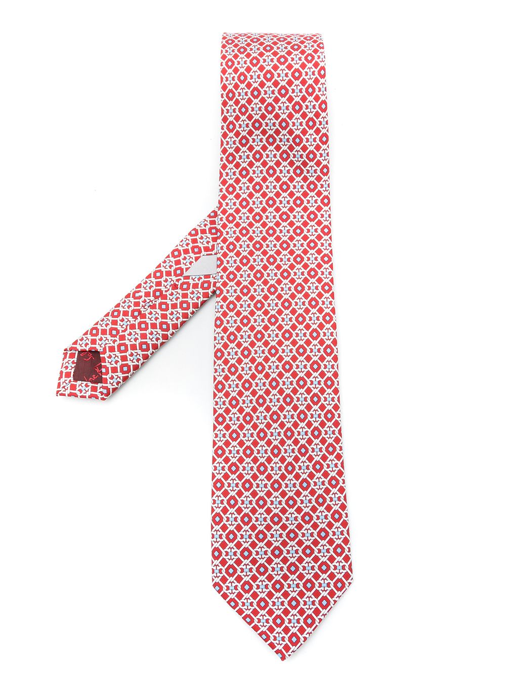 фото Salvatore ferragamo шелковый галстук с узором gancini
