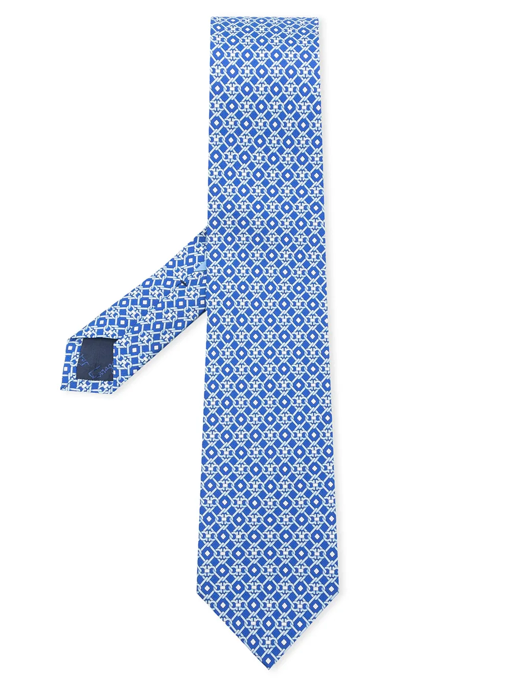 

Salvatore Ferragamo corbata de seda con estampado Gancini - Azul