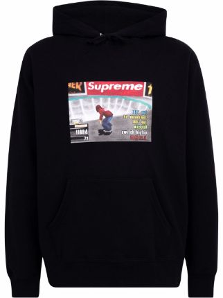 supreme Thrasherコラボ  Hooded Sweatshirt 黒