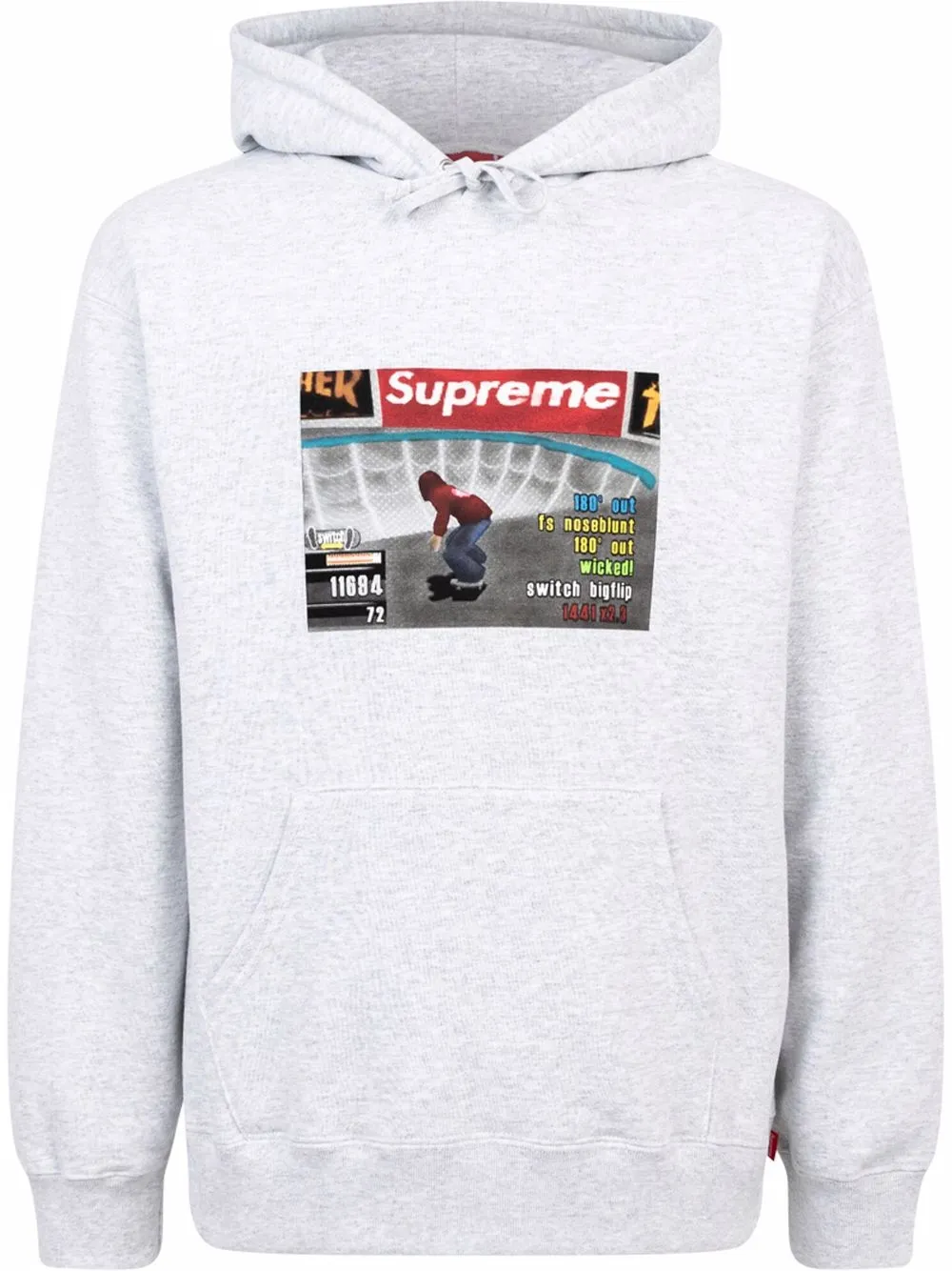 

Supreme sudadera con capucha FW21 de Supreme x Thrasher - Gris