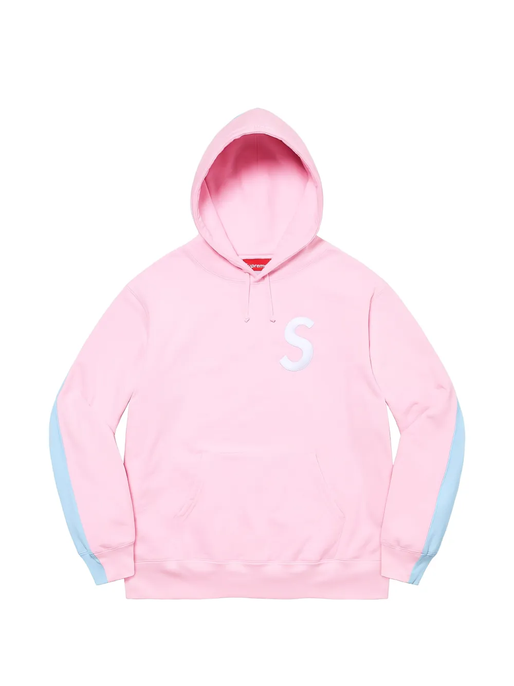 Supreme embroidered S-logo hoodie Roze