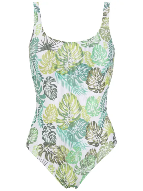 Amir Slama palm leaf print swimsuit