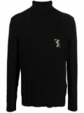 Billionaire Double B turtleneck knitted jumper - Black