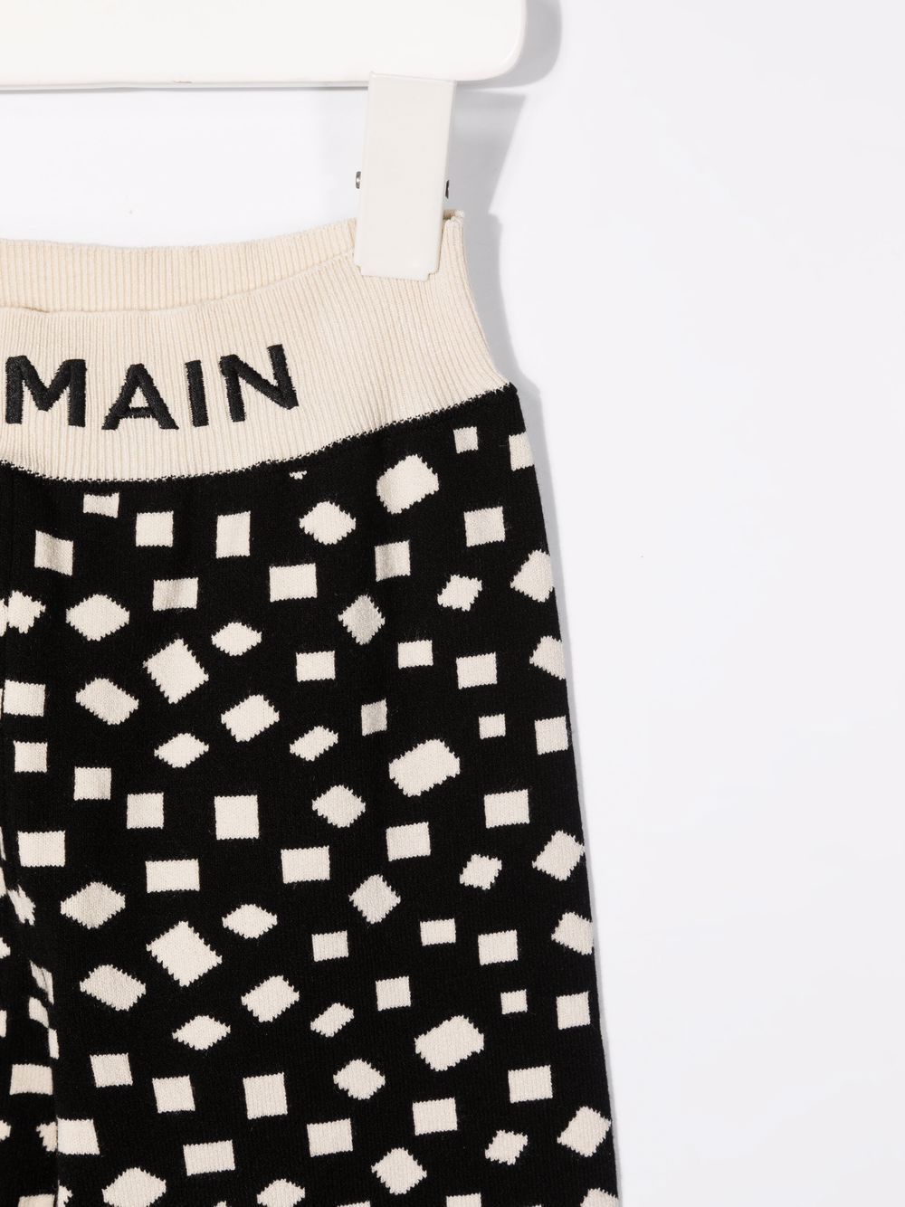 Shop Balmain Geometric Print Track Pants In Black