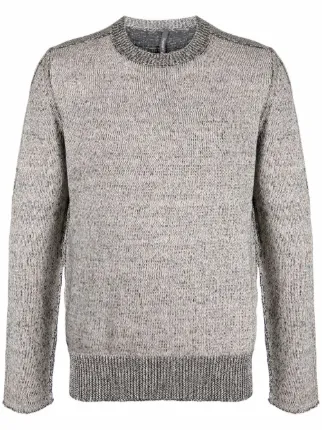ribbed-knit crew neck sweater for men 
