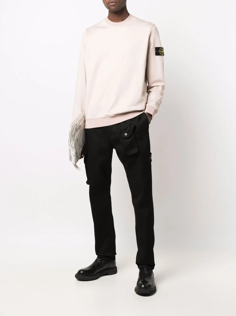 фото Stone island толстовка с нашивкой compass