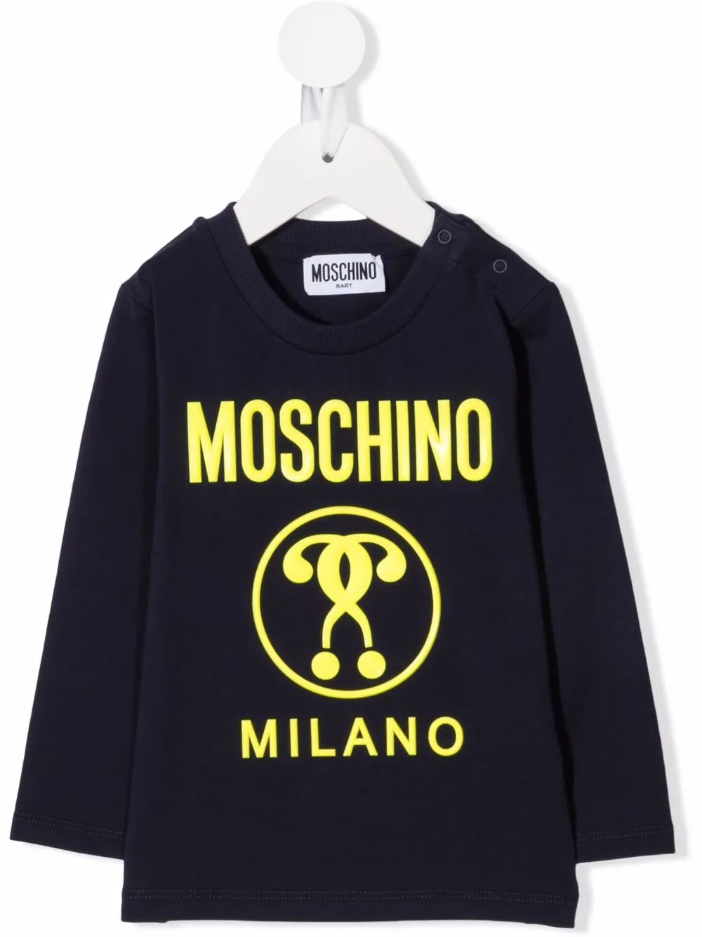 фото Moschino kids футболка с длинными рукавами и логотипом