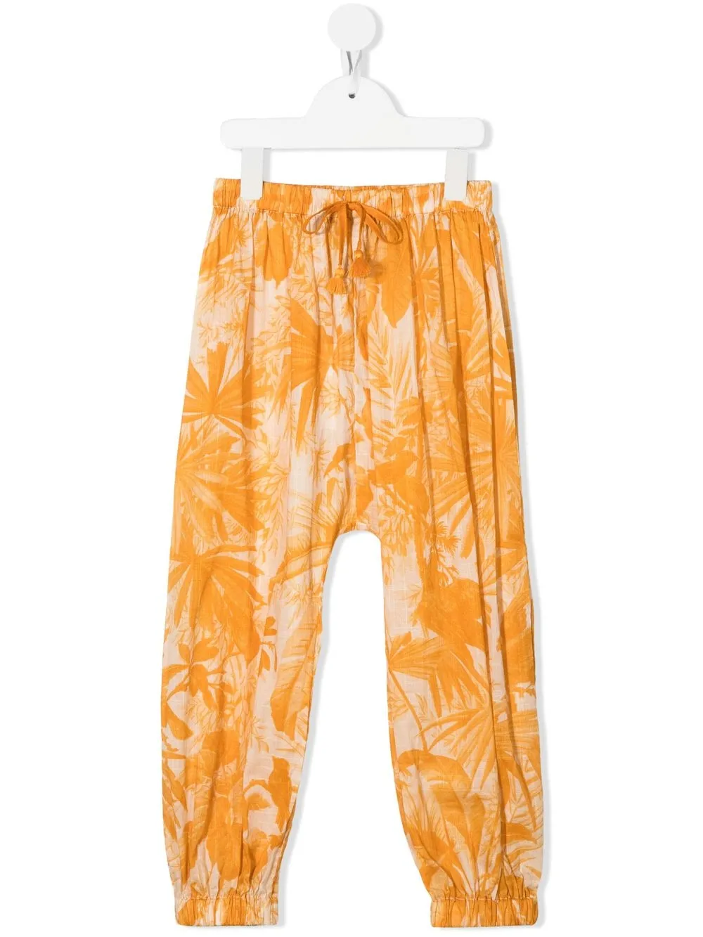 

ZIMMERMANN Kids pantalones Mae con cordones en la pretina - Amarillo