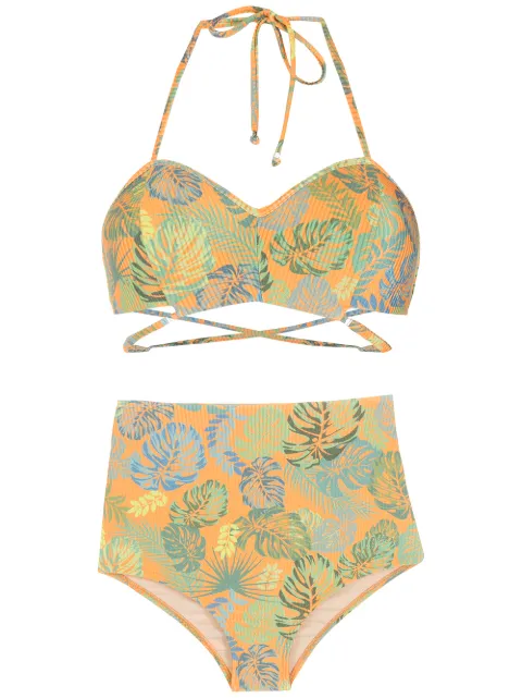 Amir Slama Bikini mit Print