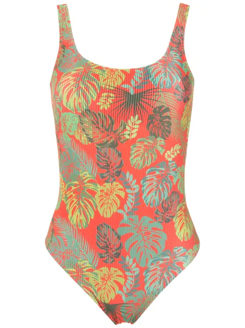 Amir Slama palm leaf print swimsuit