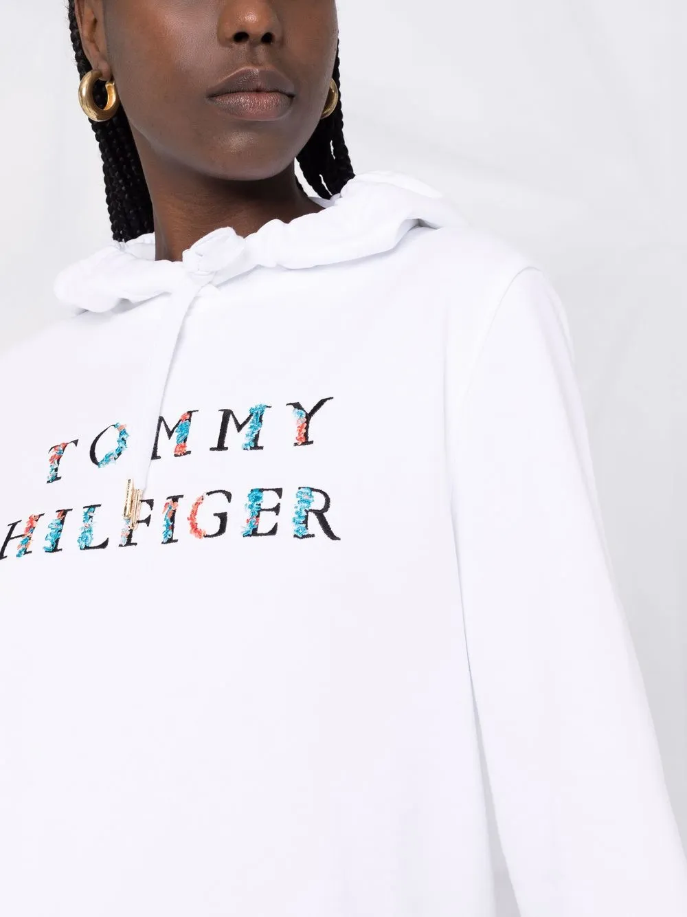 фото Tommy hilfiger худи с кулиской и вышитым логотипом