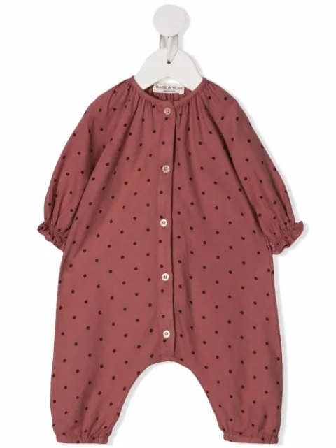 Babe And Tess polka dot long-sleeve body