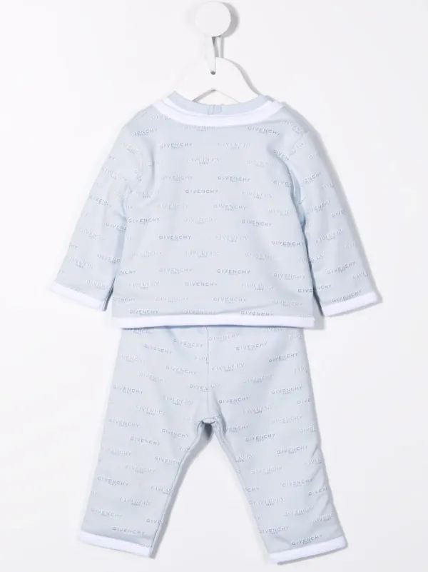 Set pigiama con stampa Bianco Farfetch Abbigliamento Abbigliamento per la notte Pigiami 