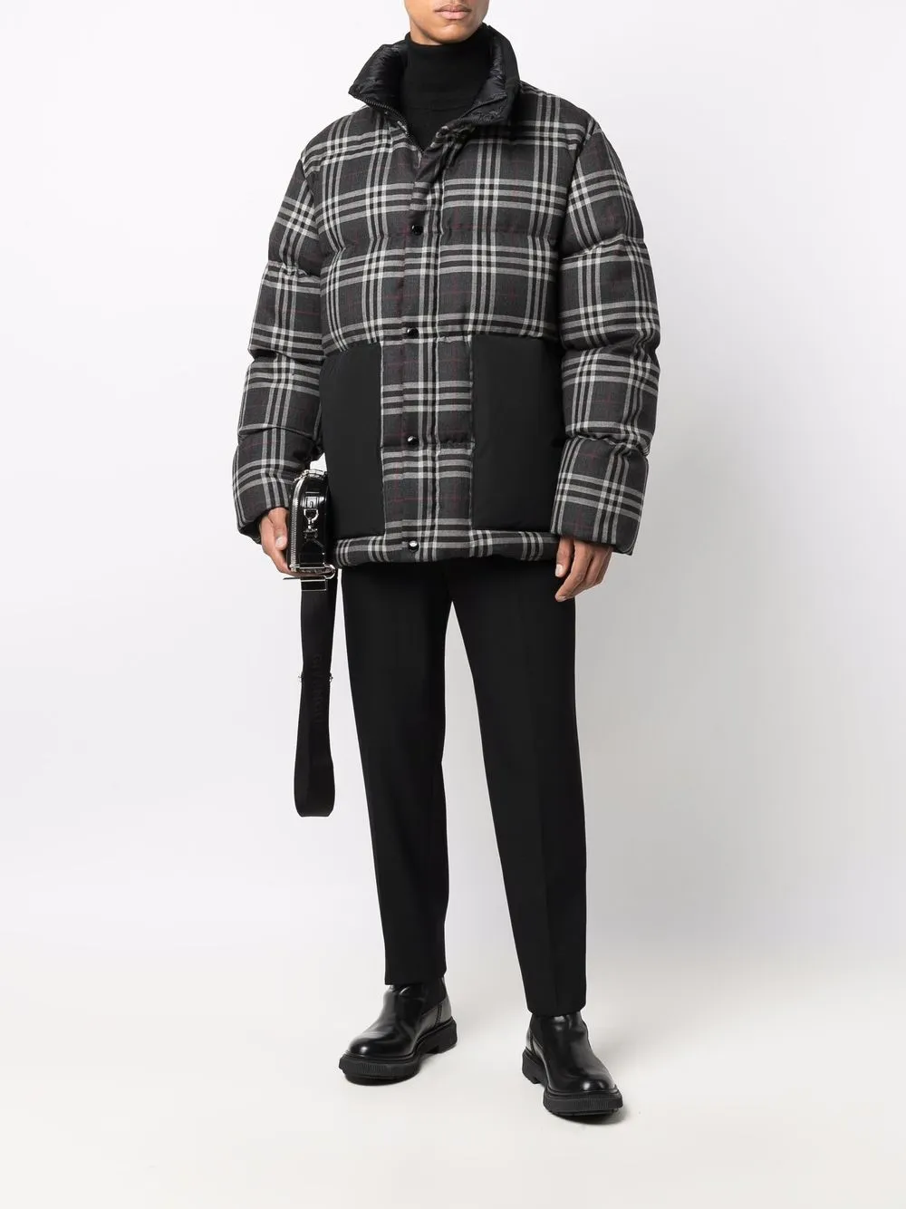 фото Burberry пуховик в клетку vintage check