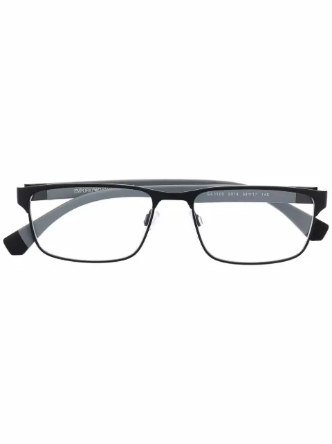 Emporio Armani Armação de óculos quadrada com logo