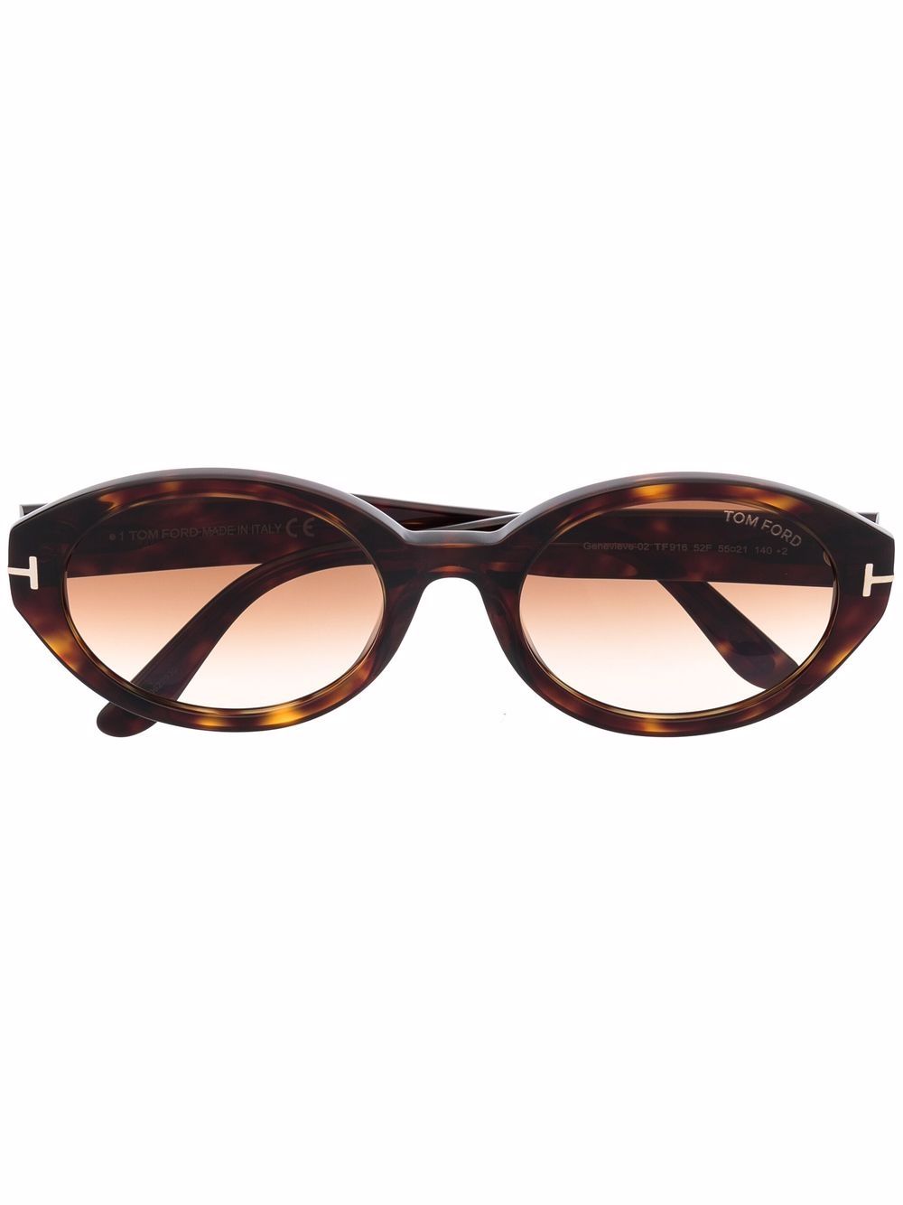 TOM FORD Eyewear tortoiseshell-effect Round Sunglasses - Farfetch