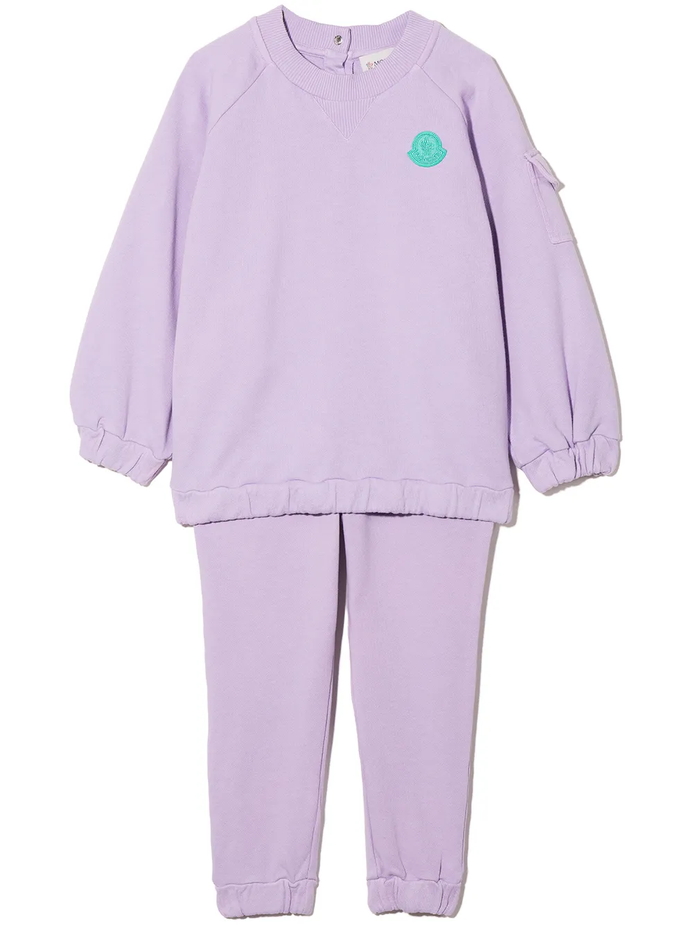 

Moncler Enfant logo-patch cotton tracksuit - Purple