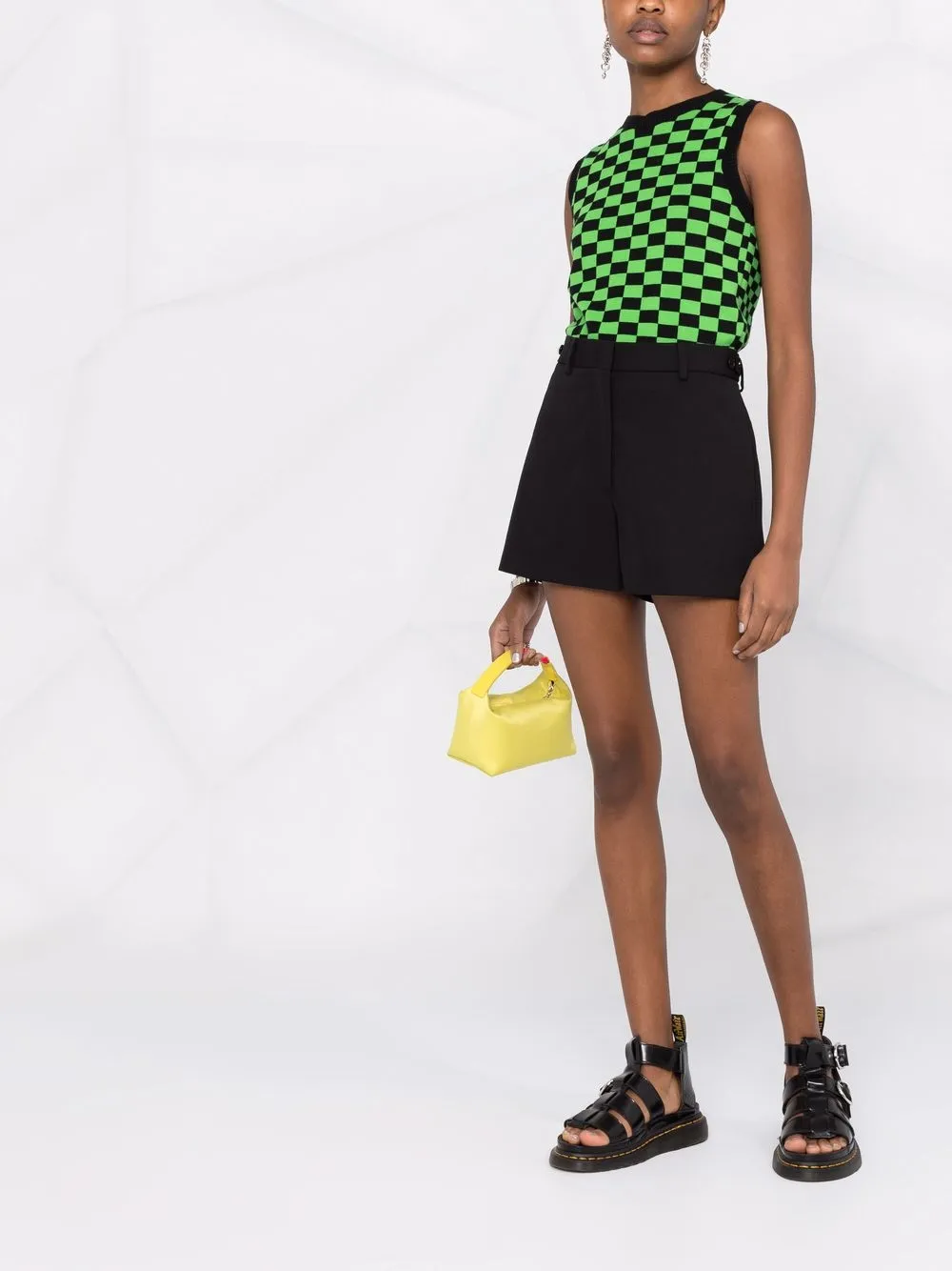 фото Msgm шорты строгого кроя с завышенной талией