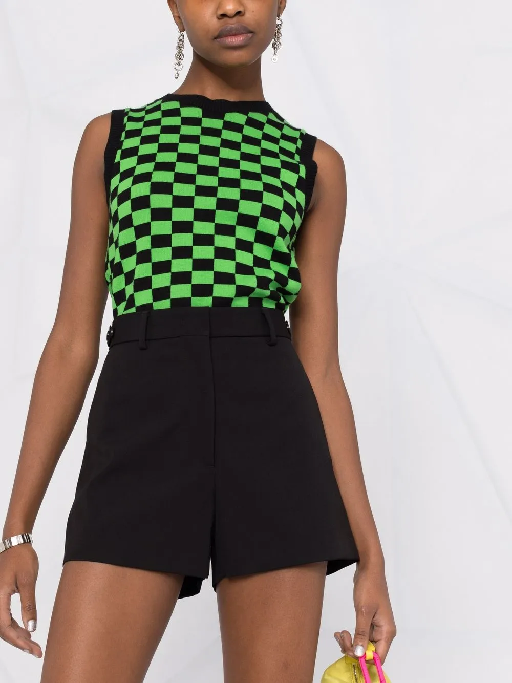 фото Msgm шорты строгого кроя с завышенной талией