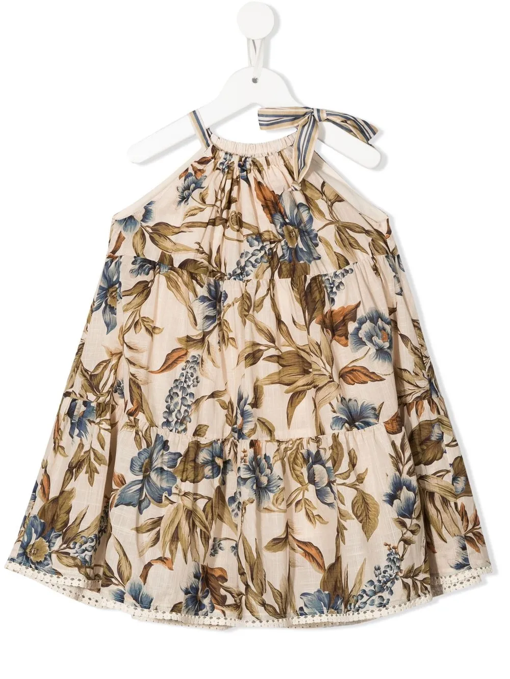 

ZIMMERMANN Kids vestido Aliane con cuello halter - Neutro