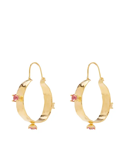 Mondo Mondo crystal-embellished hoop earrings