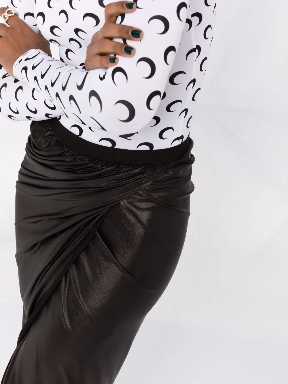 фото Rick owens lilies юбка-карандаш со сборками