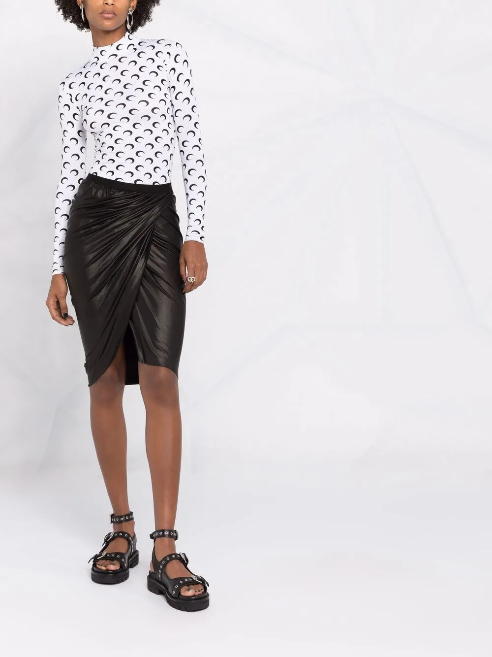 фото Rick owens lilies юбка-карандаш со сборками