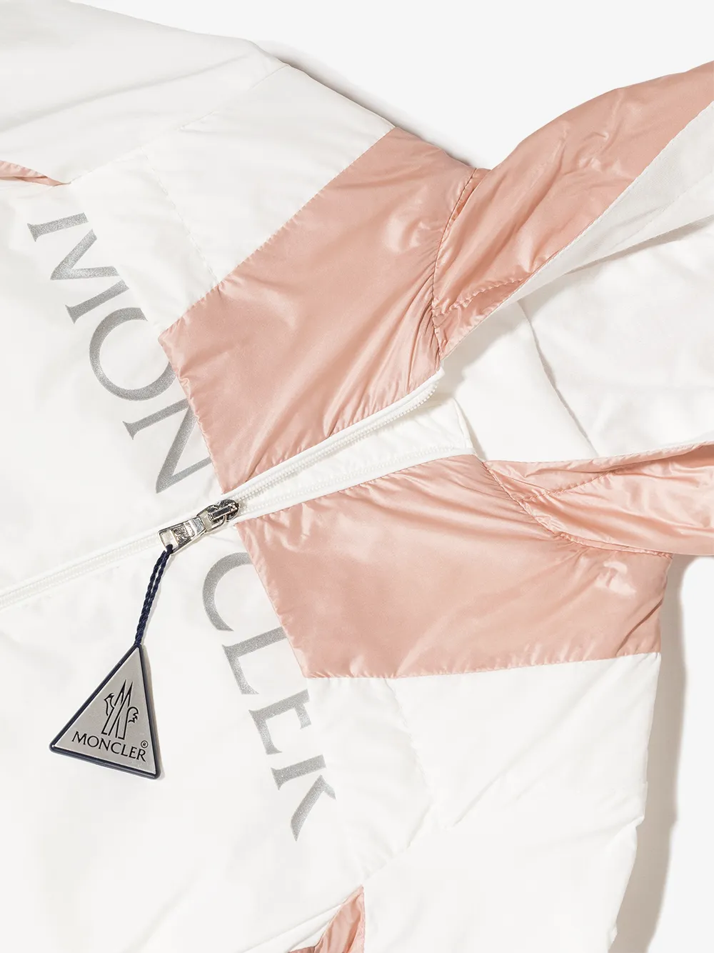  Moncler Enfant Regenmantel Mit Kapuze   Weiß 