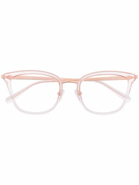 Michael Kors round clear-frame glasses