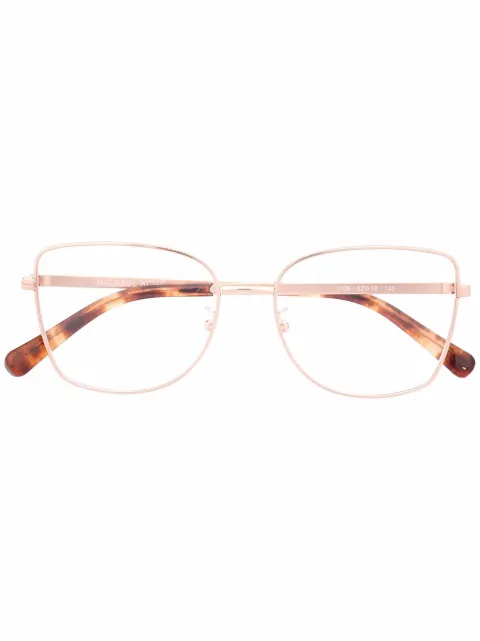 Michael Kors logo square-frame glasses
