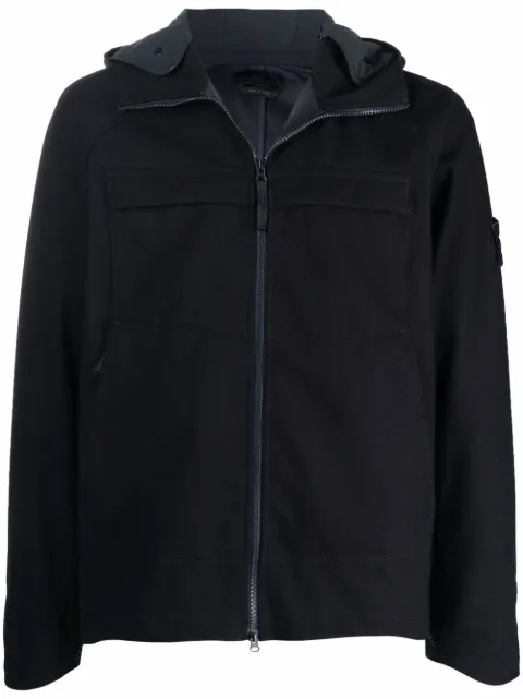 Stone Island chamarra con parche de brújula
