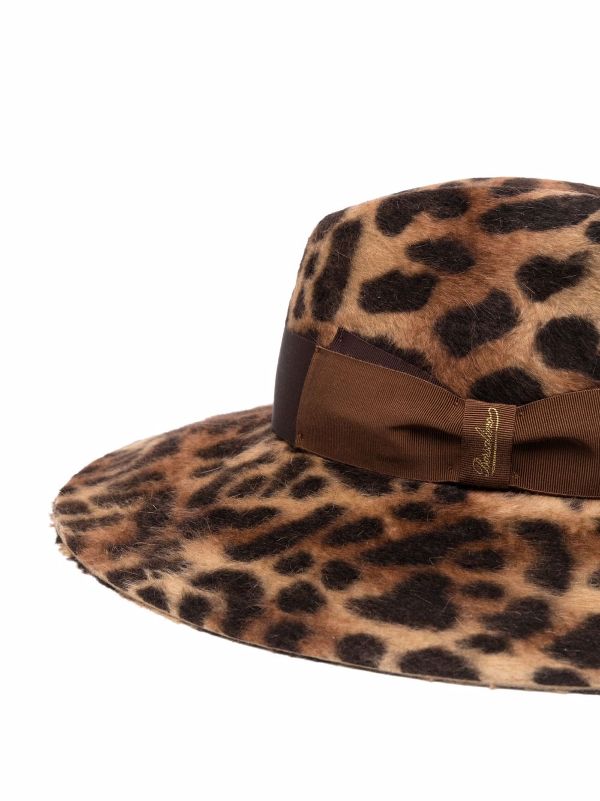 leopard print fedora hat