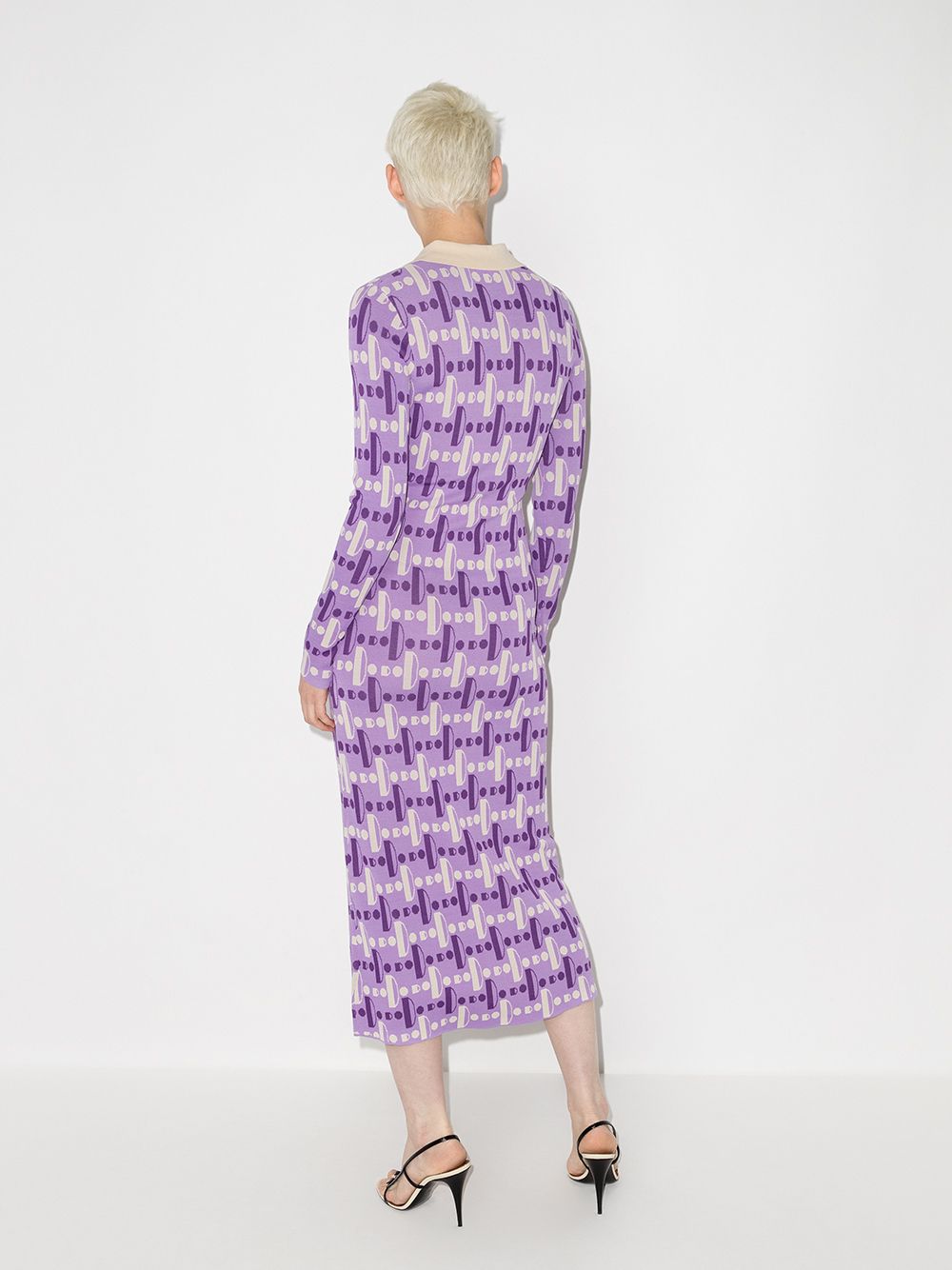 фото Dodo bar or luna geometric-pattern dress