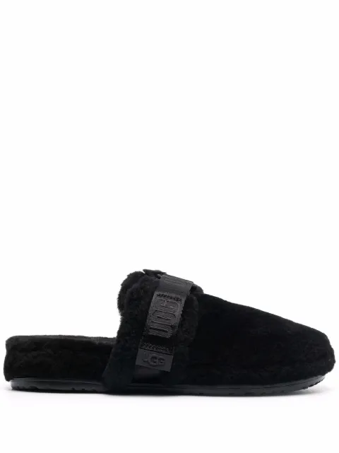 UGG - logo-print strap slippers