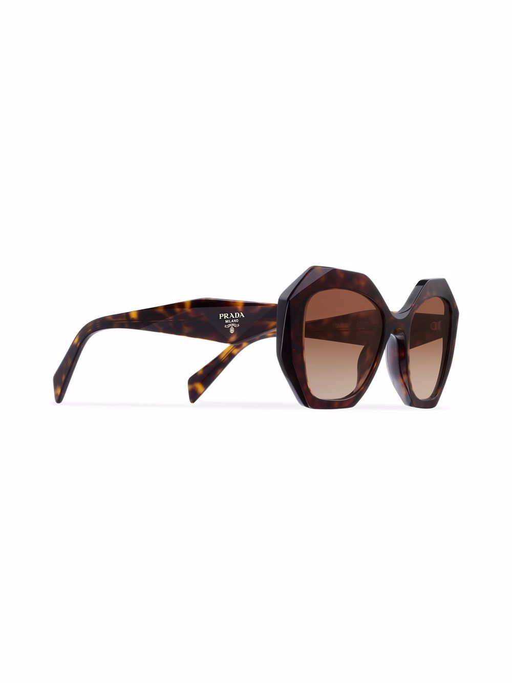 Prada Eyewear Symbole zonnebril met oversized montuur - Bruin