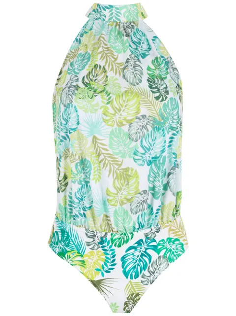 Amir Slama palm leaf print bodysuit
